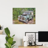 Land Rover Series III 109 Poster (Thuiskantoor)