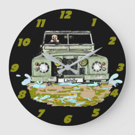 Land Rover Series Wall Clock Grote Klok