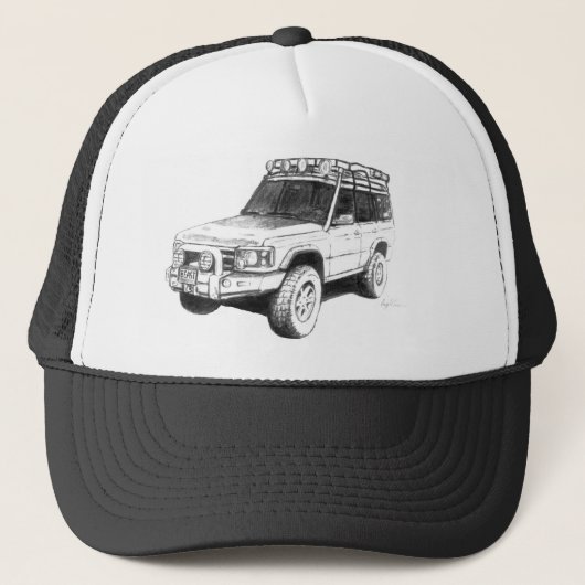 Land Rover Trucker Hat Art Trucker Pet (Voorkant)