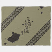 Land-Rover was hier. fleece deken (Voorkant (Horizontaal))