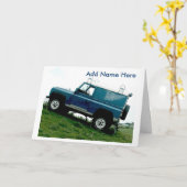 Land Rover wenskaart Kaart (Gele Bloem)