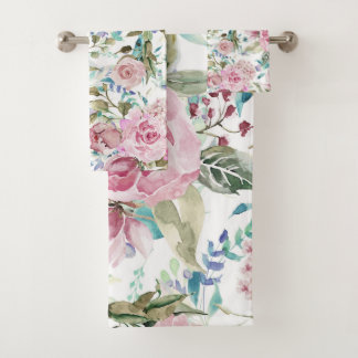 land Roze Blauwgroen lavendel Bad Handdoek