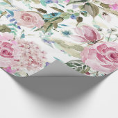  land Roze Blauwgroen lavendel Cadeaupapier (Hoek)