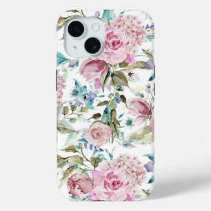  land Roze Blauwgroen lavendel iPhone 15 Case