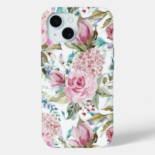 land Roze Blauwgroen lavendel iPhone 15 Case