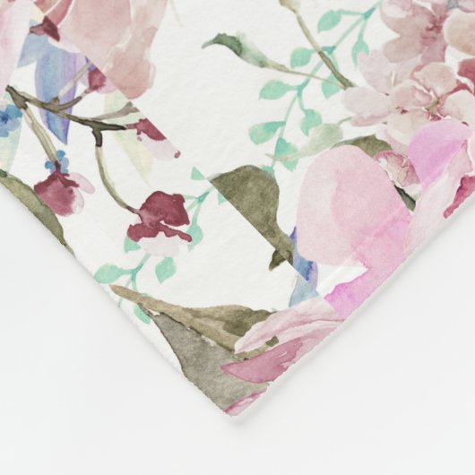  land Roze Blauwgroen lavendel Fleece Deken (Hoek)