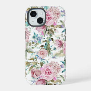 land Roze Blauwgroen lavendel iPhone 15 Case