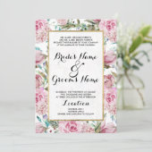 land Roze Blauwgroen lavendel Kaart (Staand voorkant)