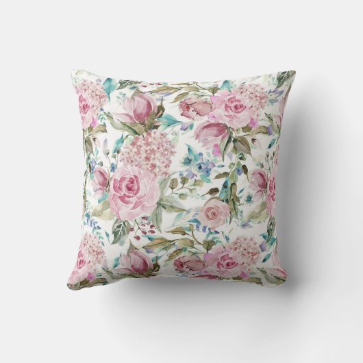  land Roze Blauwgroen lavendel Kussen (Achterkant)