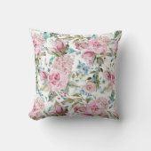  land Roze Blauwgroen lavendel Kussen (Voorkant)