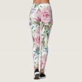  land Roze Blauwgroen lavendel Leggings (Achterkant)