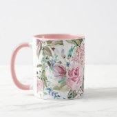  land Roze Blauwgroen lavendel Mok (Links)