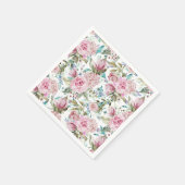  land Roze Blauwgroen lavendel Servet (Hoek)