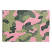 Land Roze Groen Leger Camo Camouflage Patroon Kussensloop (Achterkant)