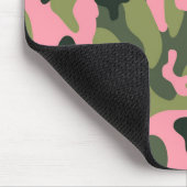 Land Roze Groen Leger Camo Camouflage Patroon Muismat (Hoek)