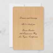 Land Roze Mason Jars Reception Kaart (Achterkant)