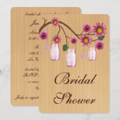 Land Roze Moerasjar Vrijgezellenfeest nodigt uit Kaart (Voorkant / Achterkant)