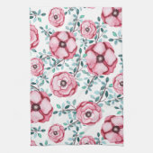  land Roze Roze Floral Theedoek (Verticaal)