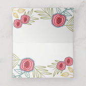 Land Rozen bruiloft Gevouwen Plaats Kaarten Plaatskaartje (Binnenkant ongevouwen)