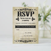  land RSVP Reply Kaarten (Staand voorkant)