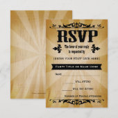  land RSVP Reply Kaarten Kaartje (Voorkant / Achterkant)