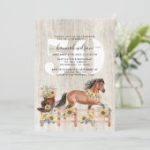 Land Rustic 50e verjaardag Kaart (Staand voorkant)