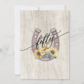 Land Rustic 50e verjaardag Kaart (Achterkant)