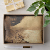 Land Rustic Barn Brown Sepia Texture Tissuepapier (Geschenk)