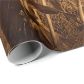 Land Rustic Barn bruin Boerderij Textuur Cadeaupapier (Rol Hoek)