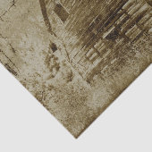 Land Rustic Barn  Sepia Texture Tissuepapier (Detail)