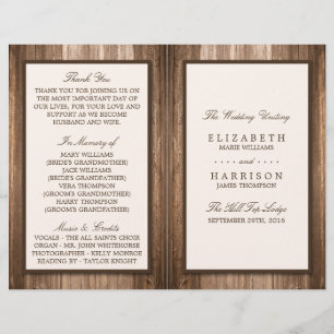 Land Rustic Brown Wood Wedding