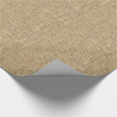 Land Rustic Burlap Cadeaupapier (Hoek)