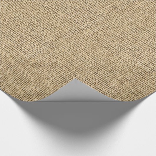 Land Rustic Burlap Cadeaupapier (Hoek)