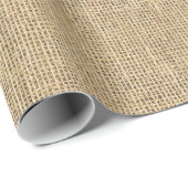 Land Rustic Burlap Cadeaupapier (Rol Hoek)