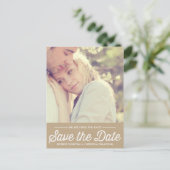 LAND RUSTIC | FOTO BESPAAR DE DATUM-BRIEFKAART AANKONDIGINGSKAART (Staand voorkant)