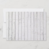 Land Rustic Mason Jar & Hydrangea Wedding Kaart (Achterkant)