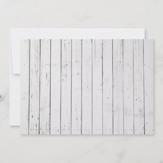 Land Rustic Mason Jar & Hydrangea Wedding Kaart (Achterkant)