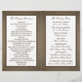 Land Rustic Monogram Branch & Burlap Wedding (Achterkant)