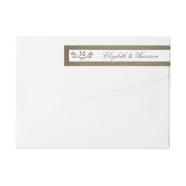 Land Rustic Monogram Branch & Burlap Wedding