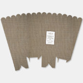 Land Rustic Monogram Branch & Burlap Wedding Bedankdoosjes (Ongevouwen)