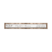 Land Rustic Monogram Branch & Wood Weddenschap (Individueel)