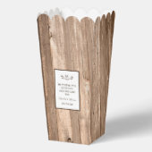 Land Rustic Monogram Branch & Wood Weddenschap Bedankdoosjes (Voorkant)