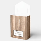 Land Rustic Monogram Branch & Wood Weddenschap Bedankdoosjes (Geopend)