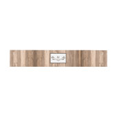 Land Rustic Monogram Branch & Wood Weddenschap Uitnodigingen Wikkel (Vlak)