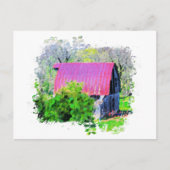 *~* Land Rustic Old Barn AR19 Farming Briefkaart (Voorkant)