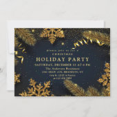 Land Rustic Pine Cones Branch kerstparty Kaart (Voorkant)