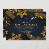 Land Rustic Pine Cones Branch kerstparty Kaart (Voorkant / Achterkant)
