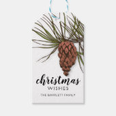 Land Rustic Pinecone - Aangepast Cadeaulabel (Voorkant)