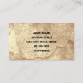 Land Rustic Sepia Barn  textuur Visitekaartje (Achterkant)