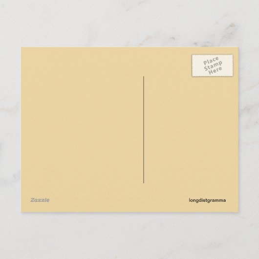 Land Rustic Sparen het Briefkaart van de Datum (Achterkant)